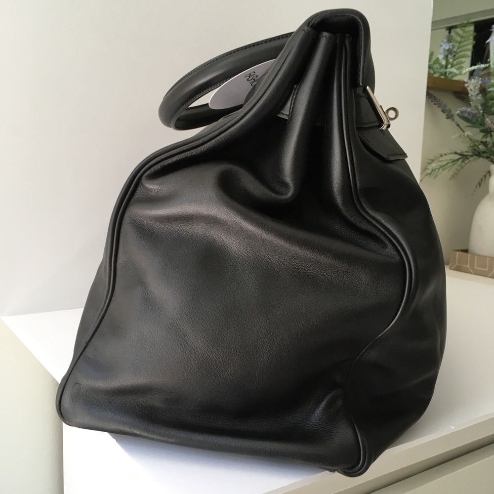 💯 Mint Hermès Kelly Relax 50 Travel Bag 2012 Black - Picture 9 of 16